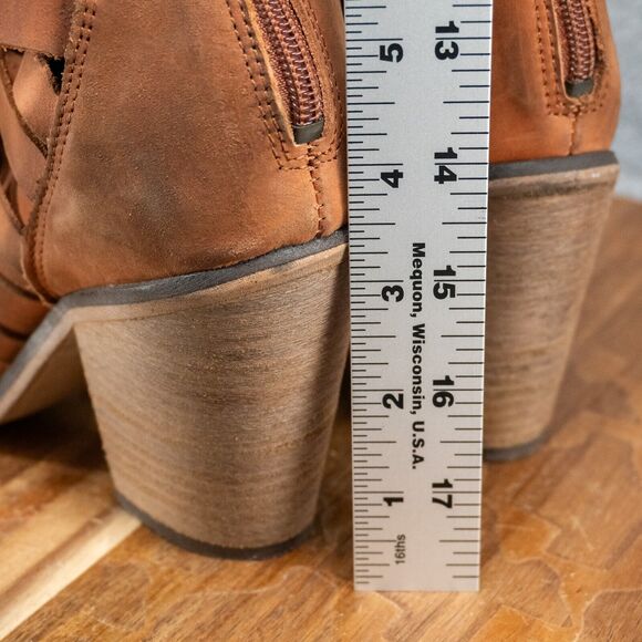 FREE PEOPLE Hybrid Strappy Leather Bootie EU 38 US 7.5 - Picture 9 of 9